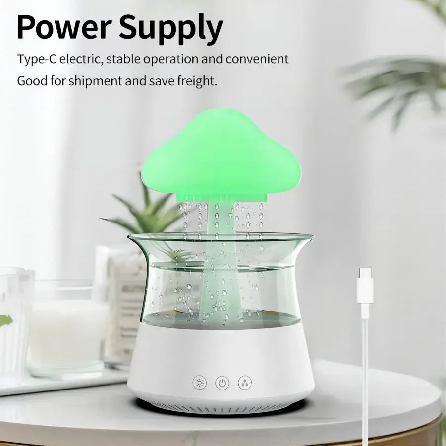  Cloud Rain Diffuser: Humidifier with a Colorful Lamp