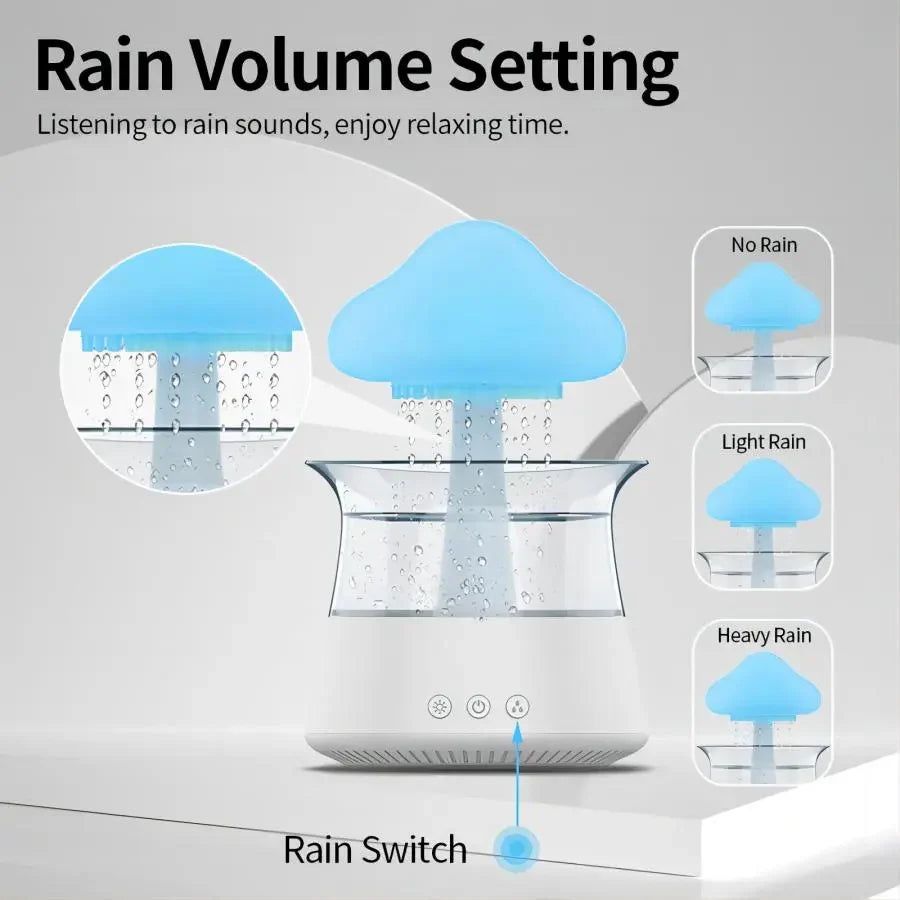  Cloud Rain Diffuser: Humidifier with a Colorful Lamp