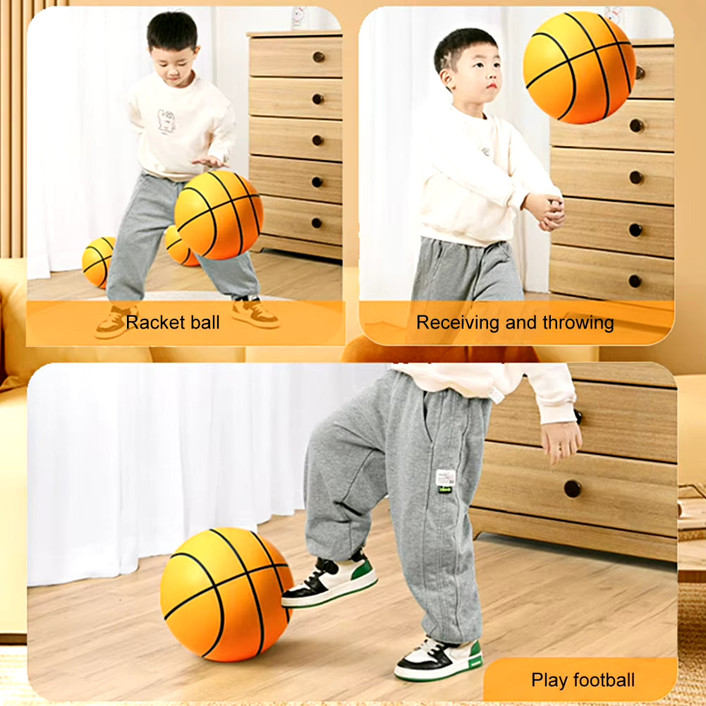 Bouncing Mute Ball Indoor Silent Basketball 24/21/18Cm Silent Soft Foam Basketball Child Sports Toy Game Bounce Basket Balls