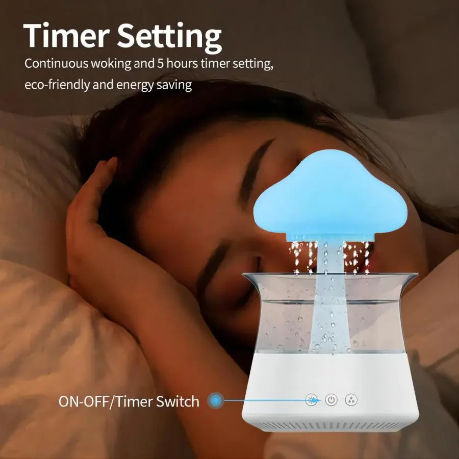  Cloud Rain Diffuser: Humidifier with a Colorful Lamp